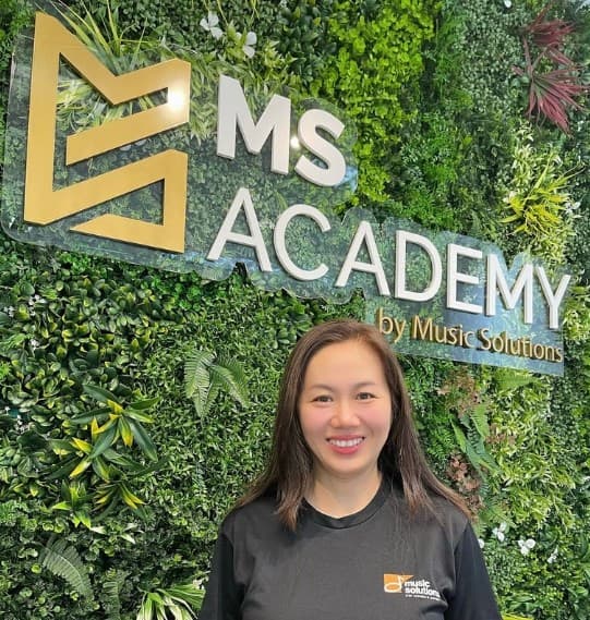 Portrait of Adeline, music educator at MS Academy